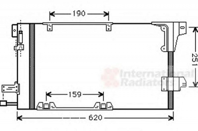 VAN WEZEL 37005251 -  Конденсатор, кондиционер